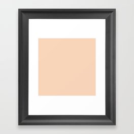 Soft Peach Framed Art Print