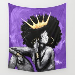 Naturally Queen VI PURPLE Wall Tapestry