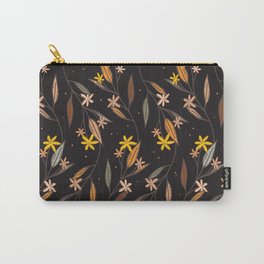Autumn flower branches pattern with beautiful warm colors Carry-All Pouch