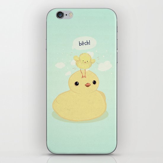 the dark side of fluff iPhone & iPod Skin