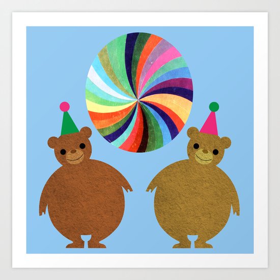 Circus Bears II Art Print