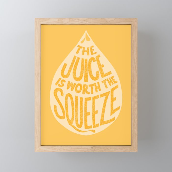 When life gives you lemons Framed Mini Art Print