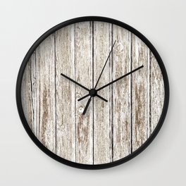 Classic White Wood Wall Clock