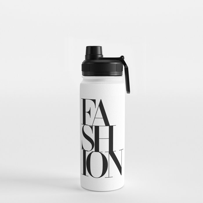 Haute Leopard FASHION Word with Stylish Typography Artwork Water Bottle