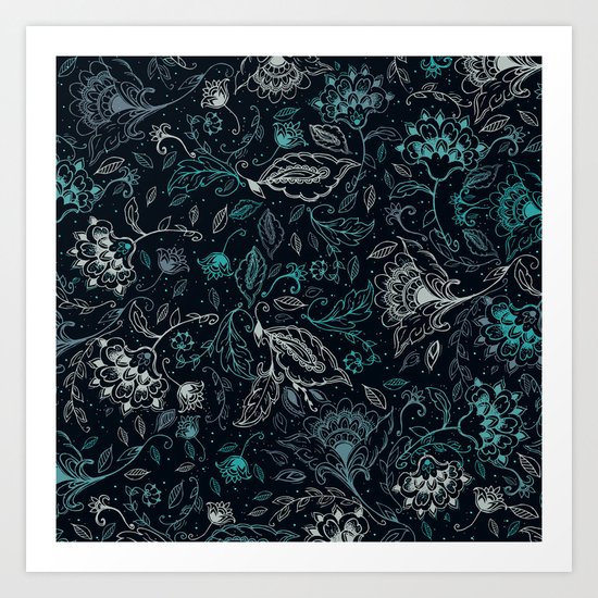 Teal Art Print