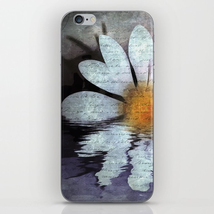 Reflection of a Daisy Digital Art version one iPhone Skin