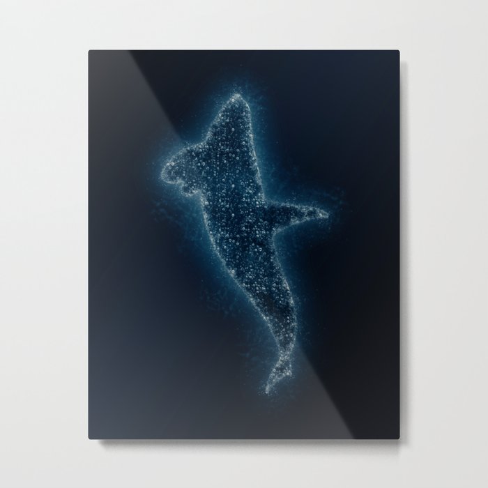 Splash Whale Metal Print