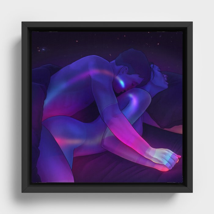Intimate Connection 16 Framed Canvas