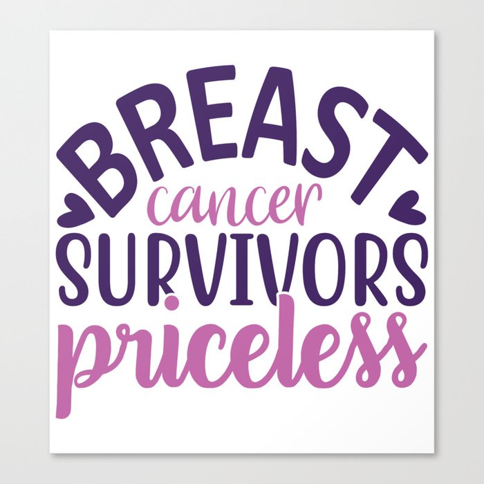 In October We Wear Pink - Breast Cancer Survivior Canvas Print