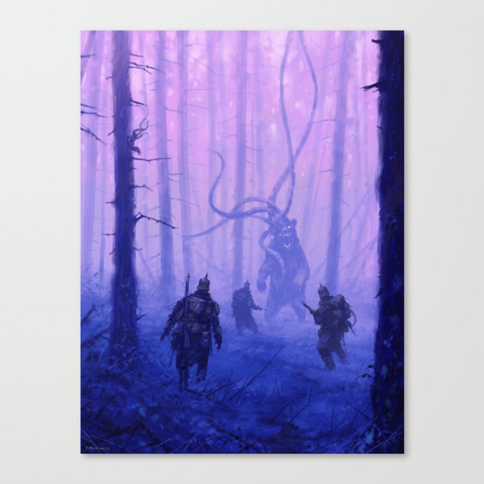 1920 - weird forest Canvas Print