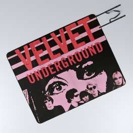 1968 Velvet Underground Concert Gig Vintage Advertising Poster Picnic Blanket