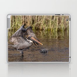 Pelican Taking off on the Bayou Laptop Skin