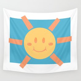Cute smiling sun Wall Tapestry