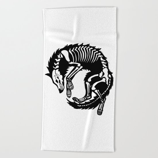 Wolf Bones Beach Towel