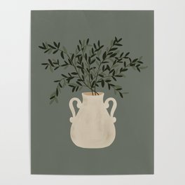 Vase no. 31 with Winter Greenery  Poster