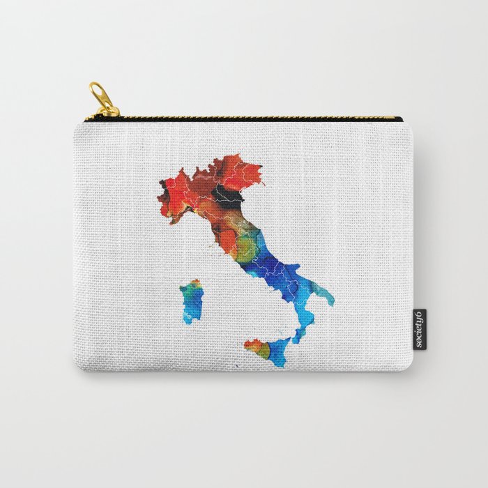 Italy - Italian Map By Sharon Cummings Carry-All Pouch
