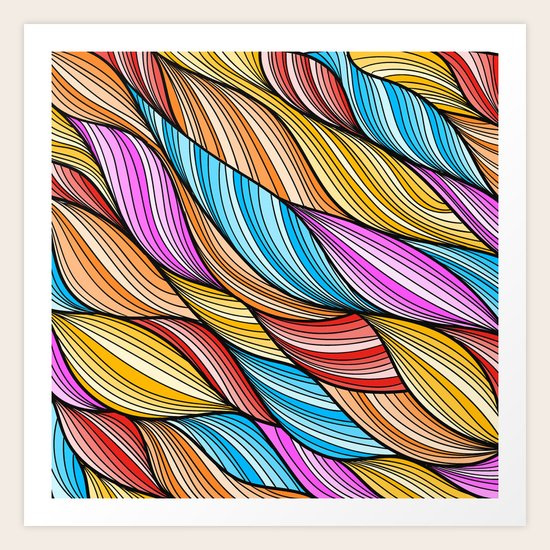 Colorful Fur Art Print