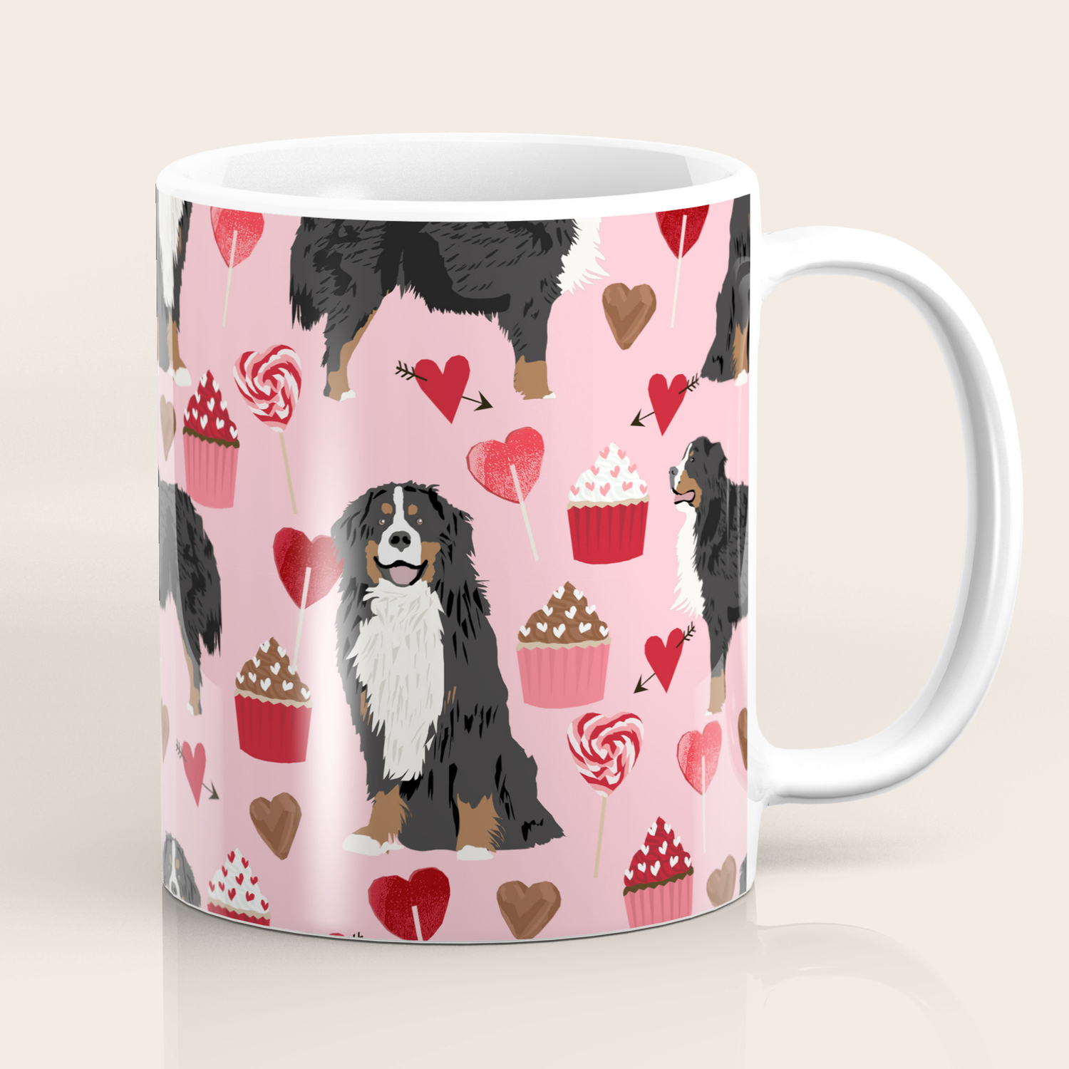 bernese mountain dog mug