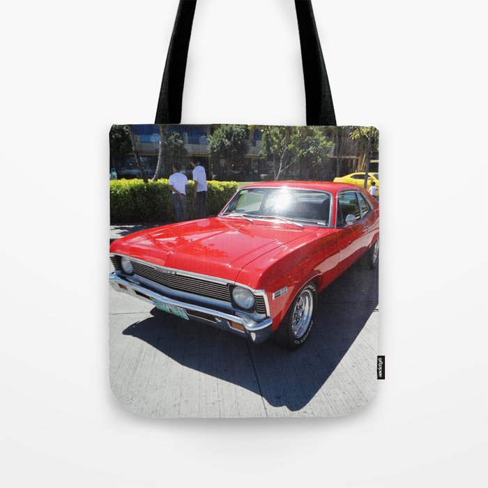 Vintage 350 Nova Classic American Muscle car automobile transportation color photography / photographs poster posters Tote Bag