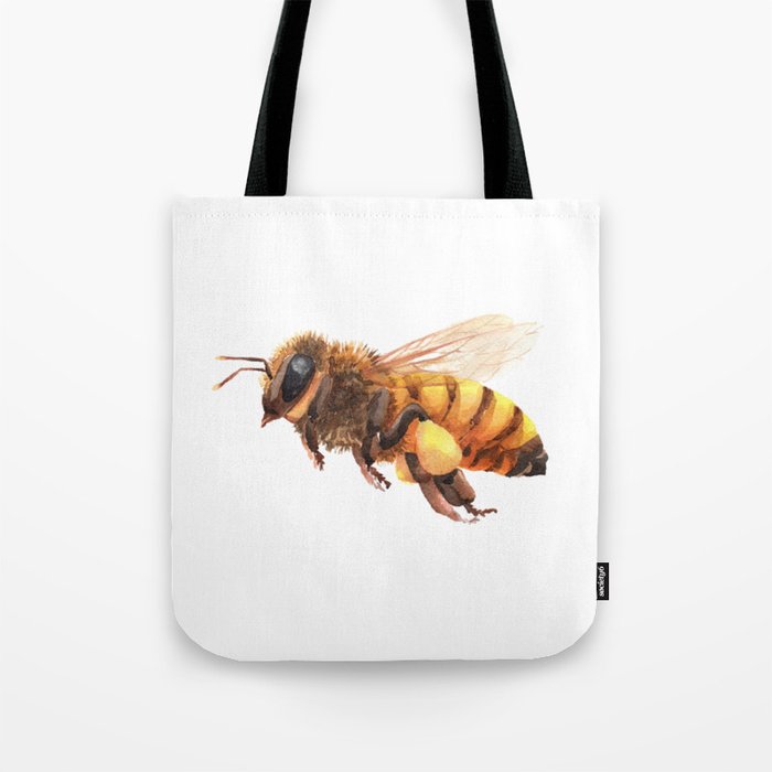Bee Painting Tote Bag