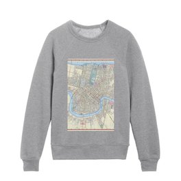 New Orleans Vintage Map Kids Crewneck