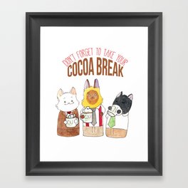Cocoa Break Framed Art Print