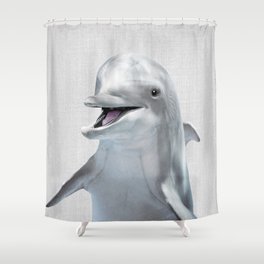 Dolphin - Colorful Shower Curtain