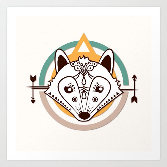 Ethnic - Fox Art Print