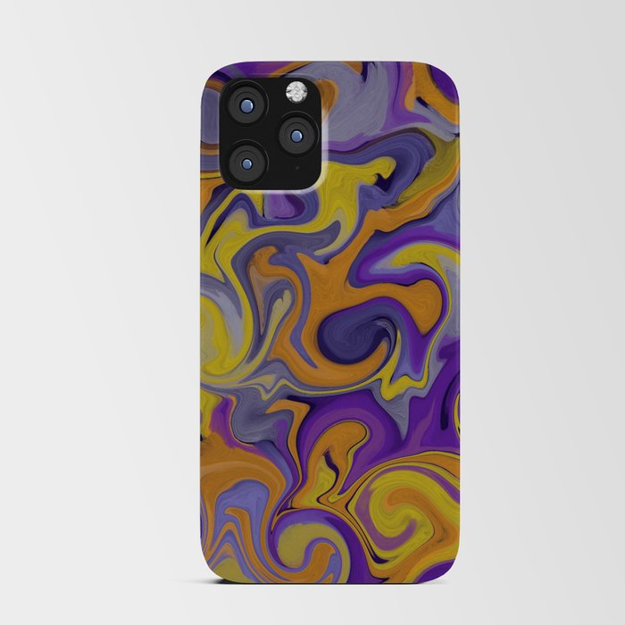 Lilac Swirl iPhone Card Case