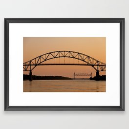Bourne Bridge/Cape Cod Canal Framed Art Print