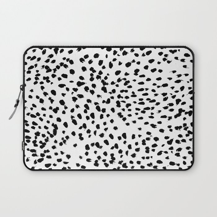 Nadia Black And White Animal Print Dalmatian Spot