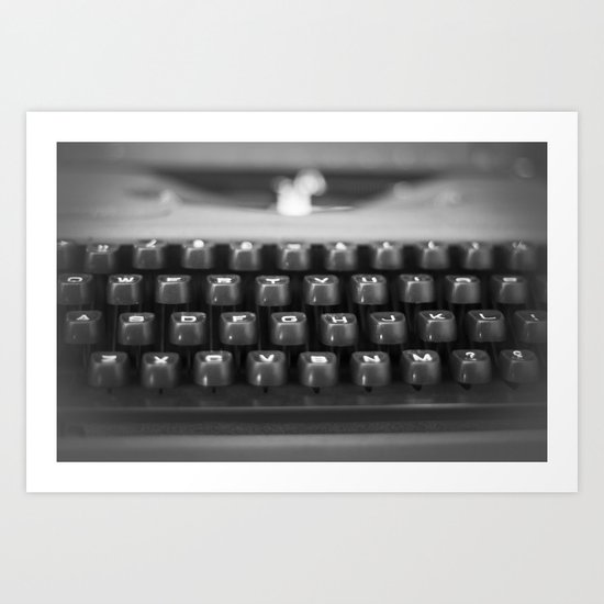 in black and white Art Print