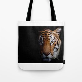 Tiger face close up Tote Bag