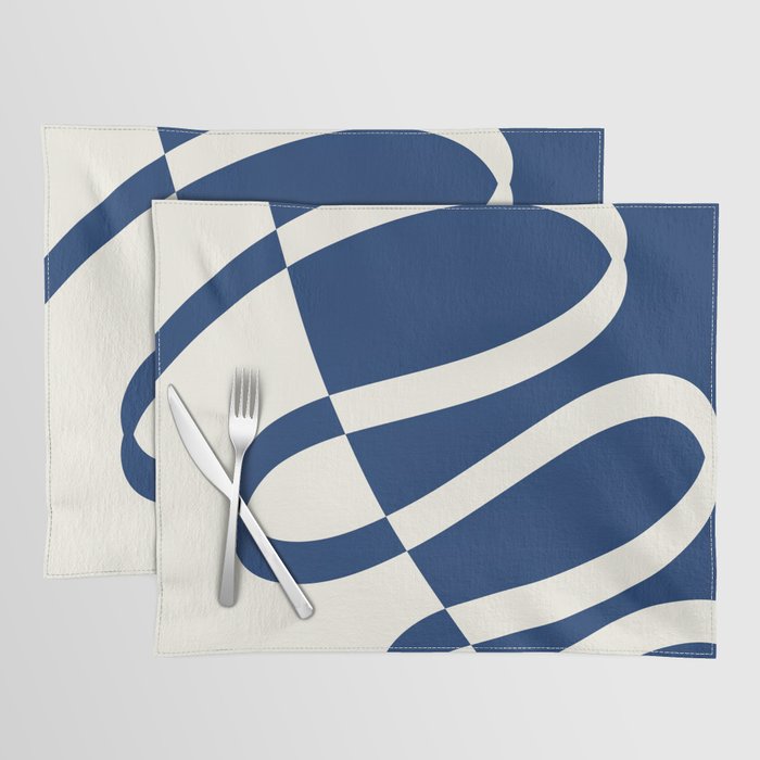 Minimal two tone geometry shape 1 Placemat