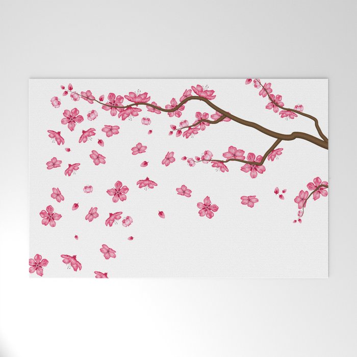 Cherry Blossom Welcome Mat