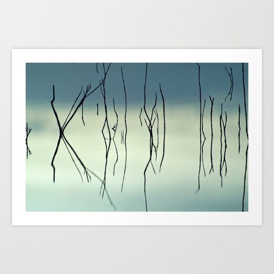 Blue Graphics Art Print