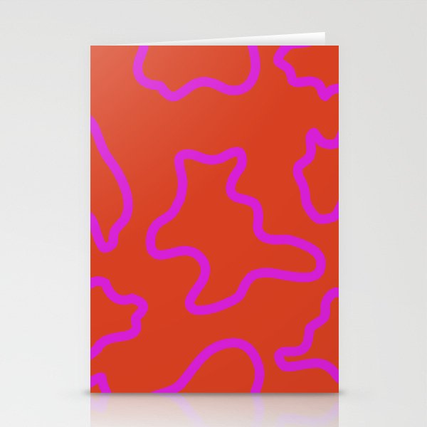 Howdy Vibrant Cow Spots in 70s style Stationery Cards