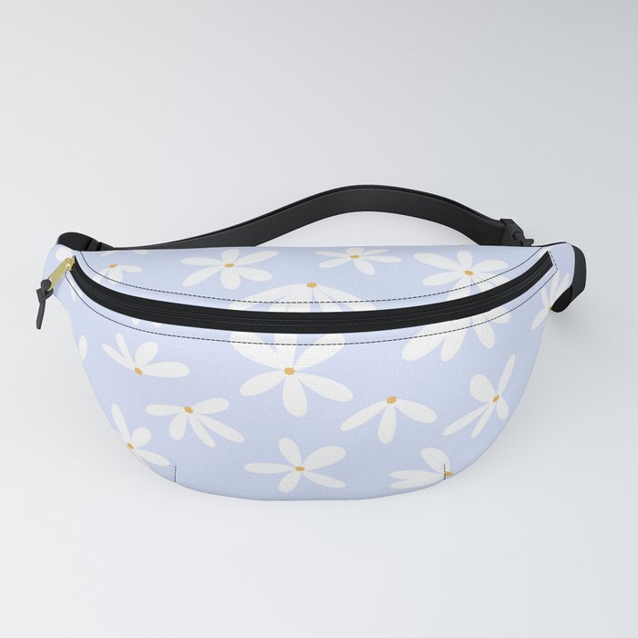 White Floral Fanny Pack