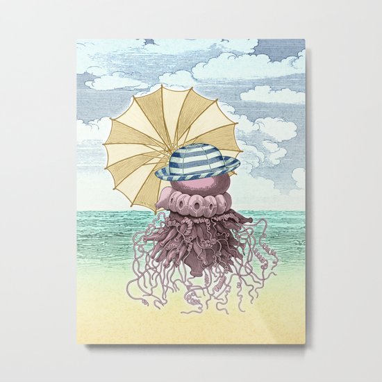 Summer Promenade Metal Print