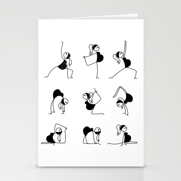 Pregnancy Yoga Stationery Cards