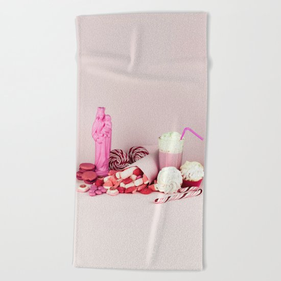 Sweet pink doom - still life Beach Towel