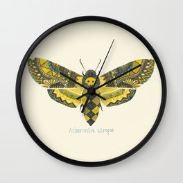 "Acherontia atropos" Moth Wall Clock