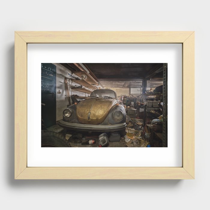 Abandoned Car Recessed Framed Print