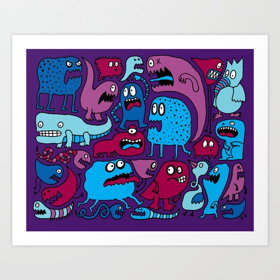 More Monsters Art Print