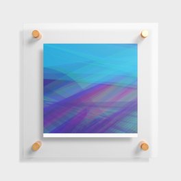 blue lines Floating Acrylic Print
