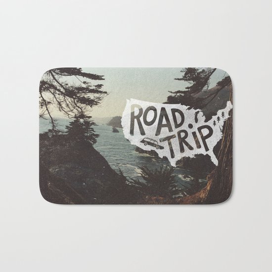 Road Trip USA - big sur Bath Mat