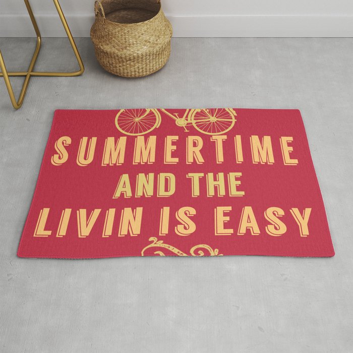 Summertime and the livin' is easy Rug