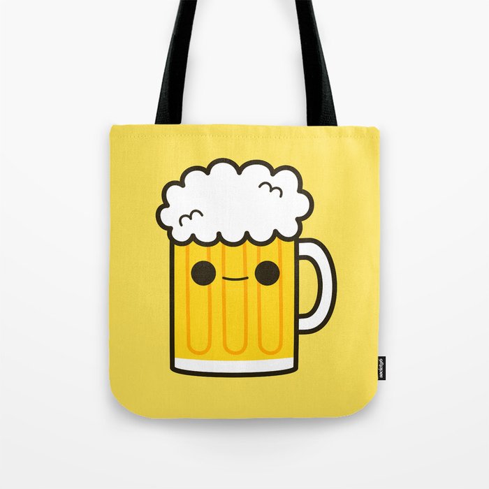 Cute Booze Beer Tote Bag By Peppermintpopuk