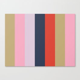 ENLIVEN: (E)cru (N)adeshiko Pink (L)avender (I)ndigo (V)ermilion (E)cru  (N)adeshiko Pink Canvas Print