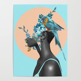 "Blossom Blue" Poster